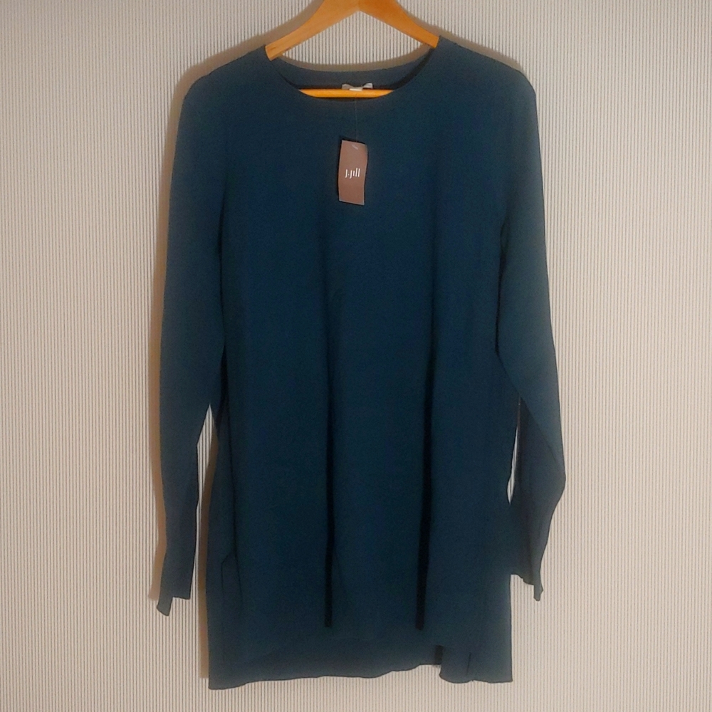 J. Jill wearever layered crew-neck sweater